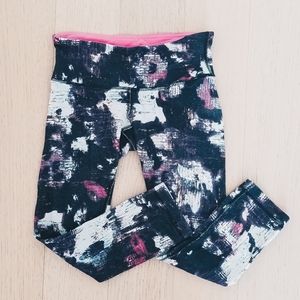 Lululemon crop patterned leggings sz 4